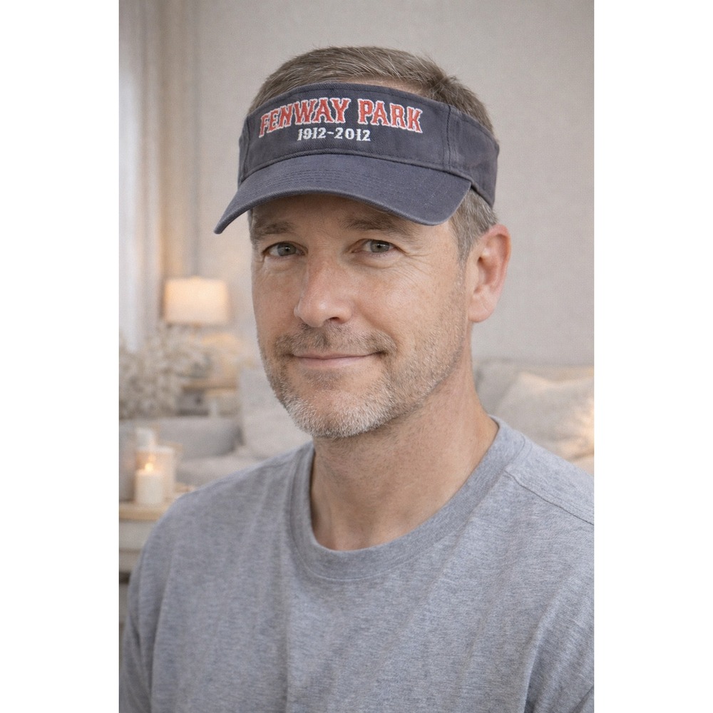 47 Brand Fenway Park 1912-2012 Centennial Visor Hat Gray MLB Boston Red Sox - Picture 1 of 10